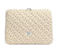 Fiorky Laptop-Hülle, Blumen-Bedruckte Laptop-Hülle, Gesteppte Notebook-Hülle, schützende süße Computer-Hülle für 11/13/15 Zoll Laptop, Tablet, Laptop-Schutzhülle
