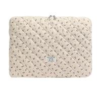 Fiorky Laptop-Hülle, Blumen-Bedruckte Laptop-Hülle, Gesteppte Notebook-Hülle, schützende süße Computer-Hülle für 11/13/15 Zoll Laptop, Tablet, Laptop-Schutzhülle
