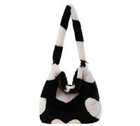 Fiorky Niedliche Plüsch-Umhängetasche for Mädchen und Frauen, modische Plüsch-Umhängetasche, süßes Herz, flauschige Pendeltasche, Cartoon-Pelz-Kuriertasche, große Kapazität, stilvolle