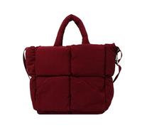 Fiorky Stepp-Einkaufstasche, gepolsterte Tasche, bauschige Einkaufstasche for Damen, Wolken-Einkaufstasche, große gepolsterte Umhängetasche, einfarbig, einfache Einkaufstasche, verstellbarer