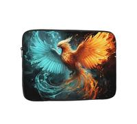 Fire and Water Phoenix Laptop-Hülle, 38,1 cm, wasserdicht, stoßfest, Laptoptasche, Computerhaut, leichte Tablet-Tragetasche