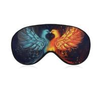 Fire and Water Phoenix Schlafmaske, Augenmaske, Augenmasken für Schlaf, Schlafmasken für Damen und Herren, Reiseaugenmaske, verstellbare Schlafmaske, Schlafmaske, Verdunkelung, niedliche Schlafmaske