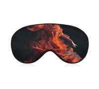 Fire Dancer Augenmaske, seitliche Schlafmaske, leichte Augenbinde, Schlafmaske, Nasenpolster und Gummiband für Kinder, Frauen und Männer