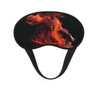 Fire Dancer Schlafmaske, weich, bequem, Augenmaske mit verstellbarem Riemen, Verdunkelung, Augen-Schlafschutz, für Damen, Mädchen, Herren, Reisen, Yoga, Nickerchen, Schichtarbeit