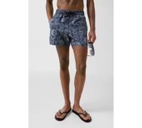 Fire+Ice Badeshorts Nelson in Dunkelblau/Weiß Herren 50