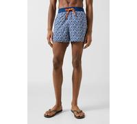 Fire+Ice Badeshorts Nelson in Navy-Blau/Weiß Herren 48