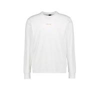 FIRE + ICE Longsleeve Herren Regular Fit Langarm Rundhals Baumwoll-Jersey weiß, 3XL