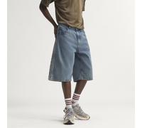 FIREBIRD ADICOLOR DENIM-JORTS MITTELHOHER BUND BEIN GERADE GESCHNITTEN Worn Blue Denim 35"