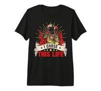 Firefighter I Chose This Life Fireman Firefighters Lovers Premium T-Shirt