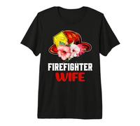 Firefighter Wife Fireman Proud Firefighters Lovers Premium T-Shirt