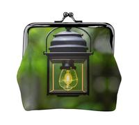 Firefly and Lantern bedruckte Mikrofaser-Geldbörse aus PU-Leder mit Kussverschluss, Mini-Tasche für Lippenstift, Schlüsselwechsel
