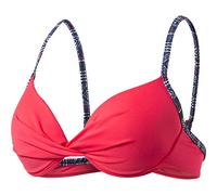 FIREFLY Damen Cim Bikini Oberteil, Red/AOP Denim, 38C