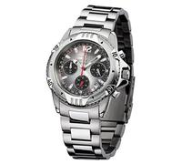 FIREFOX AIRFIGHTER FFS02-120 Sunray anthrazit Chronograph massiv Edelstahl Sicherheitsfaltschließe Herrenuhr Armbanduhr 10 ATM wasserdicht