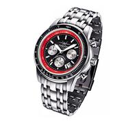 FIREFOX - CHRONOGRAPH AIRLINER - schwarz rot / 47 MM