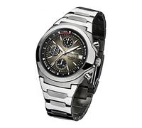 FIREFOX Armband- Herrenuhr Classic Chronograph analog Quarz Edelstahl Zifferblatt Sunray Mocca braun 10 ATM wasserdicht FFS06-102h