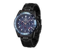 FIREFOX - CHRONOGRAPH SKY COMMANDER - edelstahl schwarz blau / 43 MM