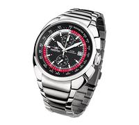 FIREFOX Aviator FFS70-102 schwarz/rot Chronograph Herrenuhr Armbanduhr massiv Edelstahl Sicherheitsfaltschließe 10 ATM Water Resistant Miyota Kaliber OS11