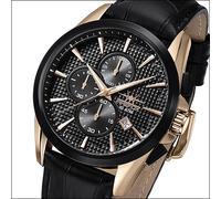 FIREFOX - CHRONOGRAPH THE ADVENTURER - schwarz rosegold / 46 MM