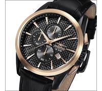 FIREFOX - CHRONOGRAPH THE ADVENTURER - schwarz rosevergoldet / 46 MM