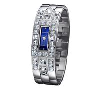 FIREFOX - DAMENUHR MIT ZIRKONIASTEINE - blatt sunray blau / 20 MM