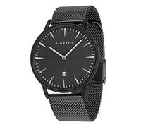 FIREFOX Damenuhr Passion analog Quarz Edelstahl Milanaise Mesh Armband Zifferblatt schwarz 5 ATM wasserdicht FFPL02-002