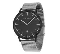 FIREFOX Damenuhr Passion analog Quarz Edelstahl Milanaise Mesh Armband Zifferblatt schwarz 5 ATM wasserdicht FFPL02-008