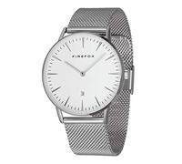 FIREFOX Damenuhr Passion analog Quarz Edelstahl Milanaise Mesh Armband Zifferblatt weiß 5 ATM wasserdicht FFPL02-061