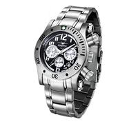 FIREFOX Daredevil FFS140-102 schwarz Chronograph Herrenuhr Armbanduhr massiv Edelstahl Sicherheitsfaltschließe 10 ATM Water Resistant