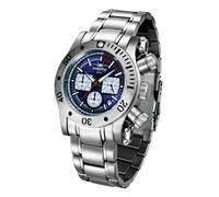 FIREFOX Daredevil FFS140-103 blau Chronograph Herrenuhr Armbanduhr massiv Edelstahl Sicherheitsfaltschließe 10 ATM Water Resistant