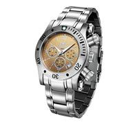 FIREFOX Daredevil FFS140-110 Messing Chronograph Herrenuhr Armbanduhr massiv Edelstahl Sicherheitsfaltschließe 10 ATM Water Resistant