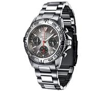 FIREFOX Destroyer FFS01-120b Sunray anthrazit Chronograph massiv Edelstahl Sicherheitsschließe Herrenuhr Armbanduhr 10 ATM Prüfdruck
