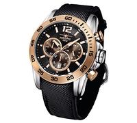 FIREFOX - CHRONOGRAPH FALCON STAHL - schwarz rosegoldet / 50 MM