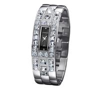 FIREFOX FFS178-102 Sunray schwarz Damenuhr massiv Edelstahl Zirkoniasteine Sicherheitsfaltschließe wasserdicht