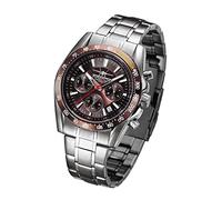 FIREFOX FFS21-106 The Machine Herren-Armbanduhr Chrongraph Edelstahl 10 ATM wasserdicht analog Quarz braun