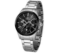 FIREFOX FFS270-102 Herren-Armbanduhr Edelstahl Chronograph 10 ATM wasserdicht Sunray schwarz