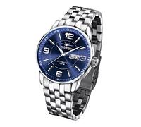 FIREFOX FFS500-103 Sunray blau Herrenuhr Automatikuhr Miyota 8205 Tag Datum Glasboden Sicherheitsfaltschließe massiv Edelstahl 10 ATM wasserdicht
