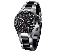 FIREFOX Gladiator FFS11-102 schwarz/rot Chronograph Edelstahl Herrenuhr Massive Armbanduhr 10 ATM Prüfdruck Kaliber VD57