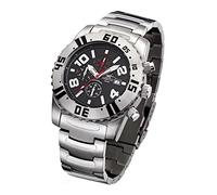 FIREFOX Heavy Anvil FFS155-B schwarz Chronograph Herrenuhr Armbanduhr massiv Edelstahl Sicherheitsfaltschließe 10 ATM wasserdicht