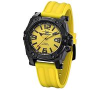 FIREFOX Herren-Armbanduhr 10 ATM wasserdicht analog Automatikuhr Miyota 8215 Silikonarmband gelb 10 ATM wasserdicht FFS510-108