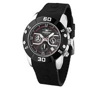 FIREFOX Rubber Thing FFS310-102 Chronograph schwarz Silikonarmband Edelstahl Herrenuhr Massive Armbanduhr 10 ATM druckfest Kaliber VD53