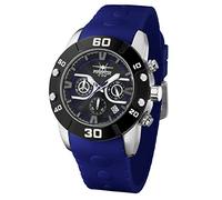 FIREFOX Rubber Thing FFS310-103 Chronograph blau Silikonarmband Edelstahl Herrenuhr Massive Armbanduhr 10 ATM druckfest Kaliber VD53