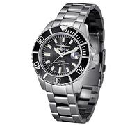 FIREFOX SEA Commander FFS520-102 Automatikuhr NH35 Sunray Graphit schwarz Schraubkrone Glasboden Saphirglas Sicherheitsfaltschließe Herrenuhr massiv Edelstahl 20 ATM wasserdicht