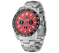 FIREFOX Sky Commander FFS23-105 rot/schwarz Edelstahl Chronograph Herrenuhr Armbanduhr 10 ATM druckfest