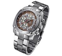 FIREFOX Transporter FFS19-106 braun Herrenuhr Armbanduhr Chronograph massiv Edelstahl Sicherheits- Faltschließe 10 ATM wasserdicht