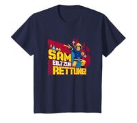 Fireman Sam Kinder T-Shirt, Rettung, Blau, M