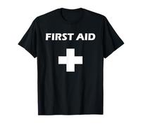 First Aid T-Shirt mit rotem Kreuz, Rettungsschwimmer T-Shirt