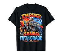 First Day Fifth Grade Monster Truck Back to School Boy Kids T-Shirt