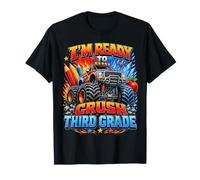 First Day Third Grade Monster Truck Back to School Boy Kids T-Shirt