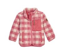 Fleecejacke "FIOW 50 MNS FLC JCKT", Jungen, Gr. 98/104, rot, Oberseite: 100% Polyester;Rückseite: 100% Polyester, FIRST INSTINCT BY KILLTEC, Jacken, Sherpa Fleecejacke mit Karomuster, Kinnschutz und N