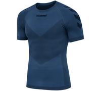 First Seamless Herren Unterhemd, blau, Gr. S